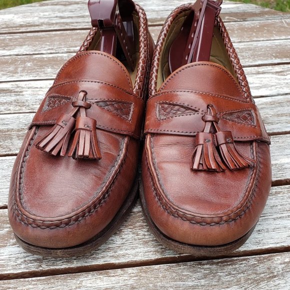Allen Edmonds Maxfield Brown Loafers Shoes 9.5 main image 6